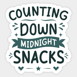 Counting Down Midnight Snacks Sticker
